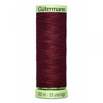Gutermann Top Stitch Thread 30m Red Burgundy