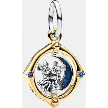 Charm Pandora Shine Luna Giratoria Mickey y Minnie