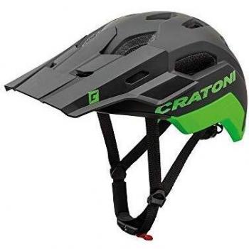 Cratoni C‑Maniac 2.0 Trail Helm Schwarz/Neongrün – Mattschirm, Kopfumfang 58–61 cm (2020)