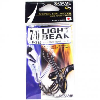 Sasame F‑318 Cârlig a becco scuro, taglia 7/0 (5870)