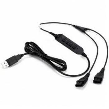 Cleyver – Cordon Y USB‑QD Double Audio – Noir – 1,4 m