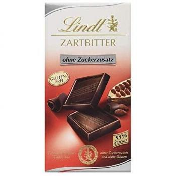 Lindt Zartbitter 100g zuckerfreie Schokolade | 55% Kakao-Anteil