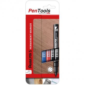 Pentel N50S Trazo Preciso – Kit de 4 Rotuladores Permanentes