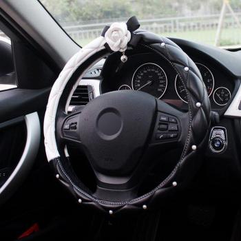 Camellia Leather Car Neck and Waist Pillow Set