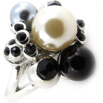 Bague Sissi Noir Élégant