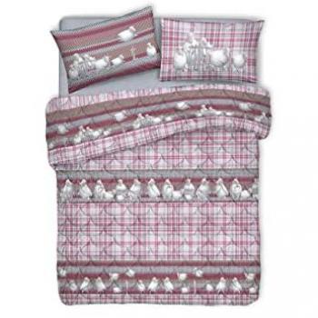 Trapunta Invernale Singolo Rosa con Pecorelle