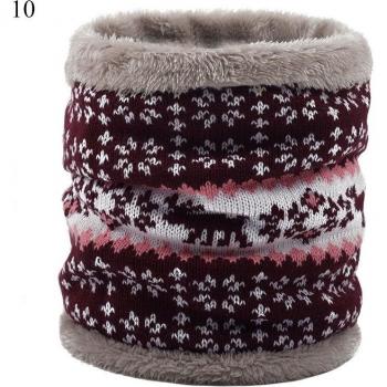 Bufanda de invierno con diseño de anillo