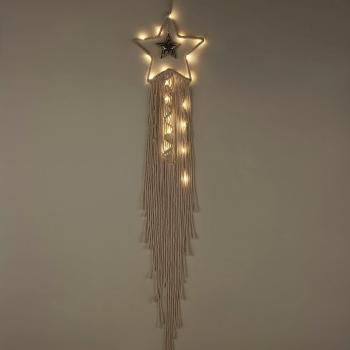 Cream Macrame Star Light