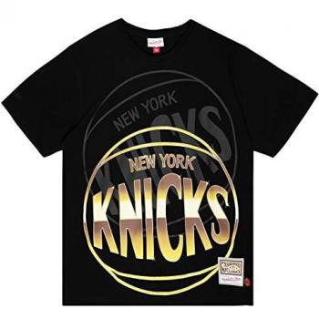 Herren Shirt Mitchell & Ness New York Knicks – Big Face 4.0 – S – Schwarz