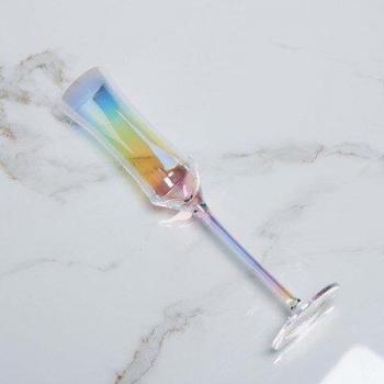 Rainbow Crystal Wine Goblet