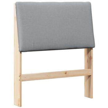 Piano di Testa Tapecirano Grigio Chiaro 80 cm Pino Massello