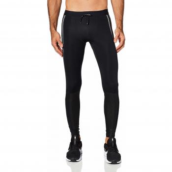 Mallas Nike M Nk Power Flash Tight, Hombre, Negro/Negro/Reflectante plata