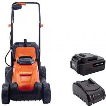 Tagliaerba Yard Force LM C32A a Spinta con Batteria, Colore Arancione