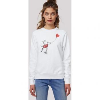 Disney F4NT4STIC Sweatshirt 3XL – Winnie the Pooh & Balloon Puh der Bär, weißes Obermaterial aus 85% Baumwolle