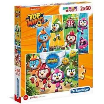 PUZZLE TOP WING SUPER COLOR 2X60 PIEZAS CLEMENTONI