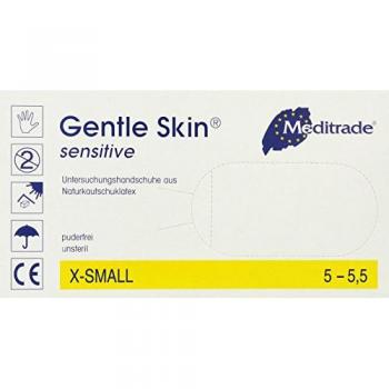 Unisex Einmalhandschuhe Meditrade – Gentle Skin Sensitive, 100 Stück, Größe XS – Beige