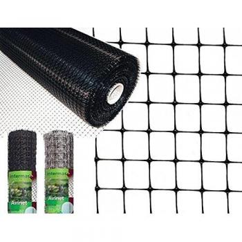 Malla cuadrada avícola Avinet 1x10 m gris Nortene