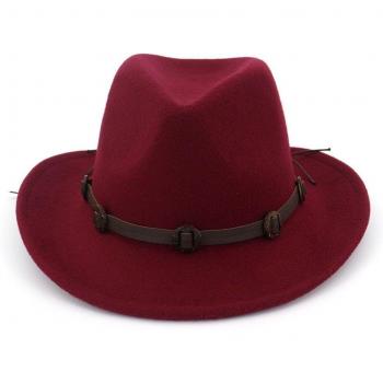 Black Trilby Bowler Hat