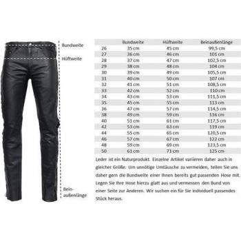 RICANO Cow‑Lederhose (geschnürt) – 5‑Pocket-Design