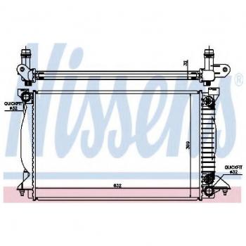 Radiateur de refroidissement moteur Nissens 60303A