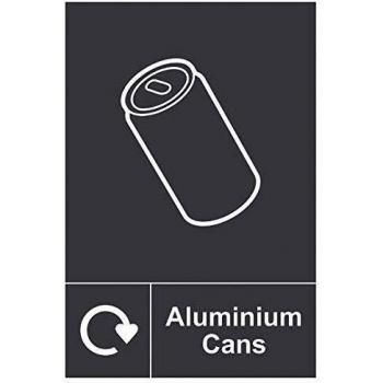 Self-adhesive Aluminium Cans Recycling Sign 150 x 200mm