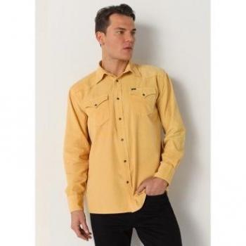 Lois Jeans Camicia Casual A Maniche Lunghe Gialla XL