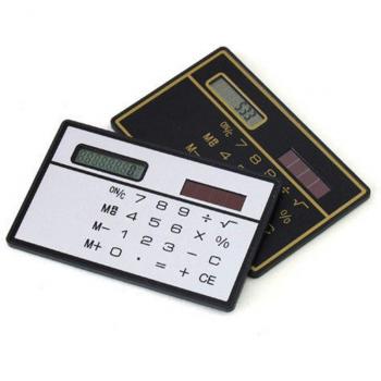 Solar-Powered Slim Credit Card Calculator