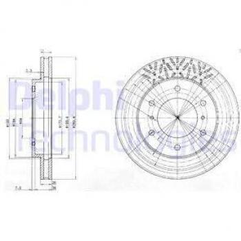 DELPHI BG3812 High-Performance Brake Rotor