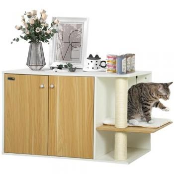 Mueble Arenero con Cojín y Pelota Interactiva – 94x48x50.5 cm