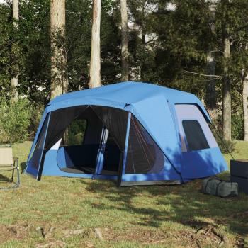 Aventura 10 Personas: Carpa Impermeable con Apertura Ultra Rápida – Azul