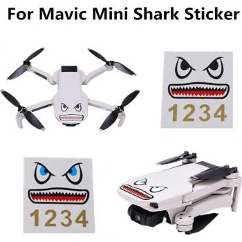 DJI Mavic Mini Drone Shark Art Sticker Set