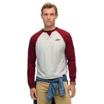 Haut de Baseball Superdry Vintage Athletic Gris Taille XL