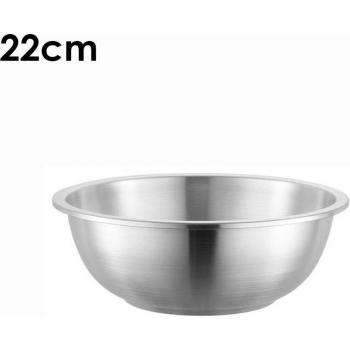 Durable Stainless Steel Salad and Soup Bowls (18cm, 22cm, 26cm)