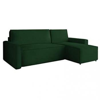 Sofá rinconero Stamford 108 con función de descanso y caja de ropa de cama, 235 x 150 x 87 cm