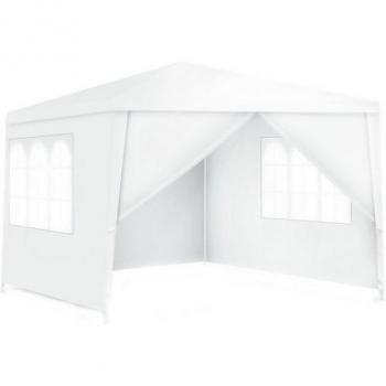 Costway Pavillon 3x3m mit abnehmbaren Wänden