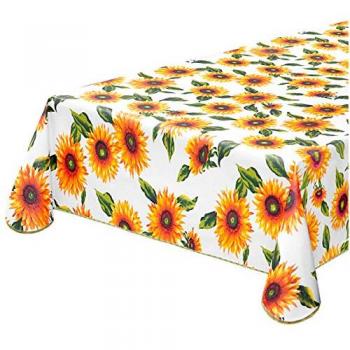 Nappe Plastifiée AntiTaches Tournesols 120x160 cm