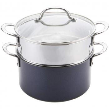 OptiSteel Induction Steamer, Blue, 24 cm, Prestige Series
