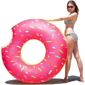 Schwimmring „Donut“ Samione – Rosa, aufblasbar