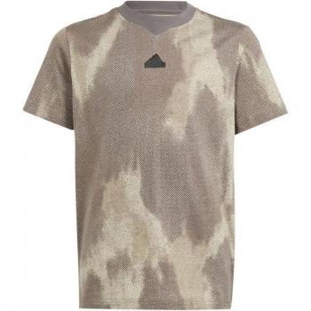 Adidas Jungen T-Shirt in Braun, Größe 140
