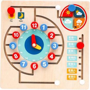 Reloj Lógico en Madera para Niños
