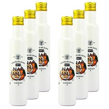 Bouteille 250 ml Huile Olive Extra Vierge Bio à l’Orange – Ensemble de 6