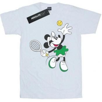 Disney Damen Minnie Mouse Baumwoll-T-Shirt Boyfriend Tennis