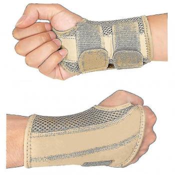 Attelle de poignet respirante pour canal carpien et arthrite Beige S-Righthands