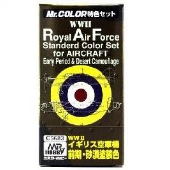GSI Creos Mr. Color Set Spécial CS683 Peinture Couleur Désert Force Aérienne Britannique WWII Période Précoce