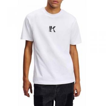 Karl Lagerfeld Maglia Bianco REG SS K LOGO