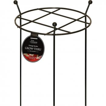 Tom Chambers Heavy Duty Black Metal Steel Garden Plant Support Grow Through Small 60cm x 35cm
