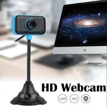 Mini USB 2.0 Webcam with Microphone for Laptops