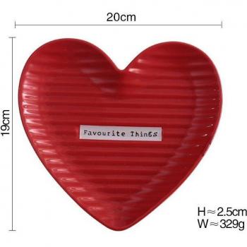 Charming Heart Plate for Home Decor
