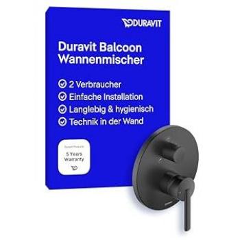 Kit de finition balcon Duravit BA5210012046 – mitigeur encastré noir