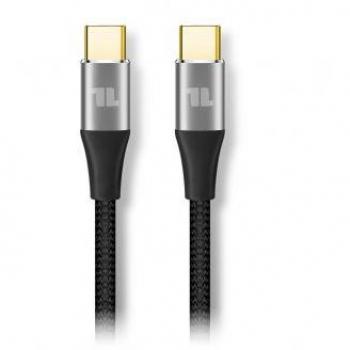 Cable 1Life USB‑C 100W 10Gbps 4K 1,5 m – Negro Premium